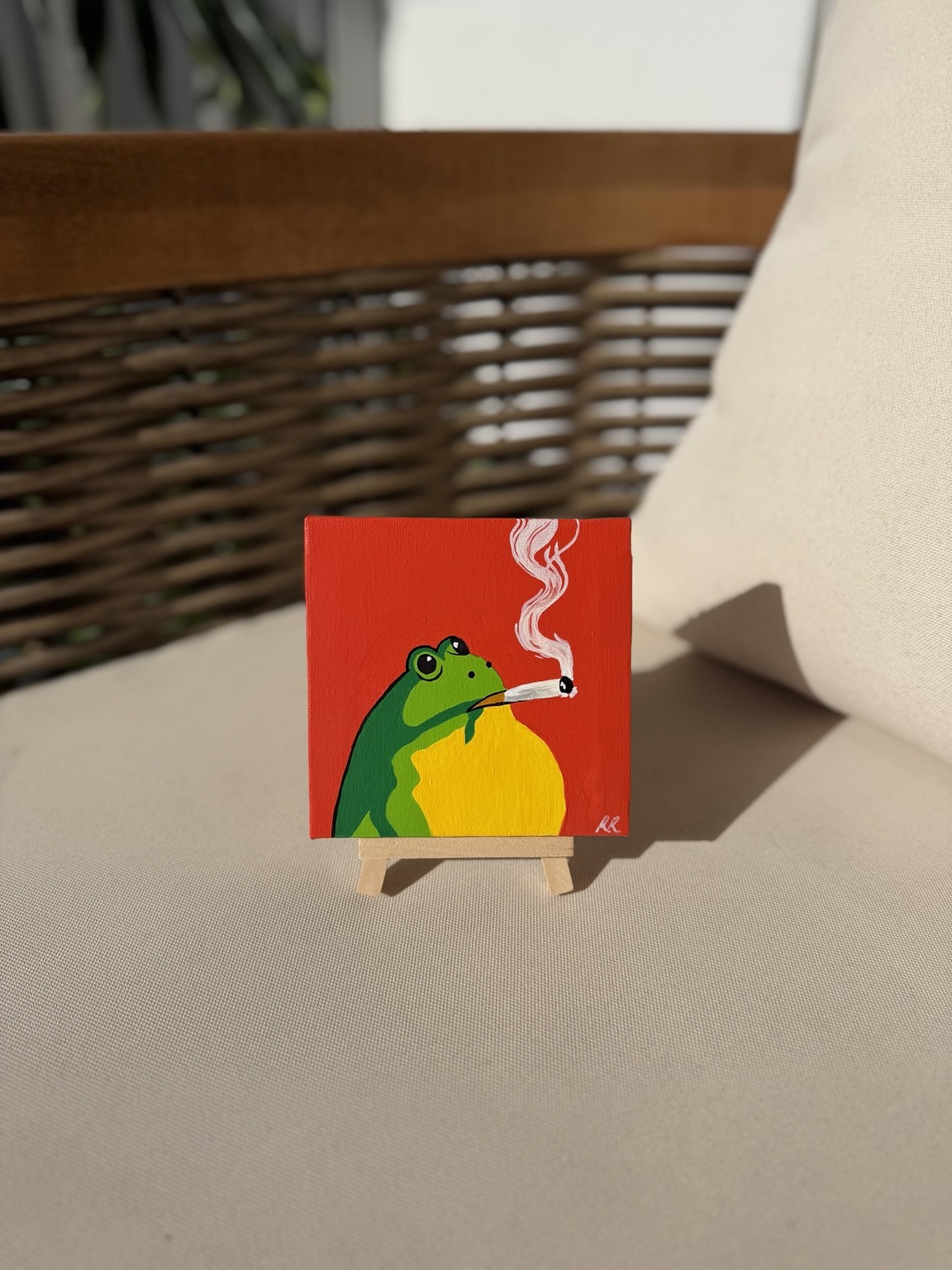 Frogger🐸 painted by Rayna