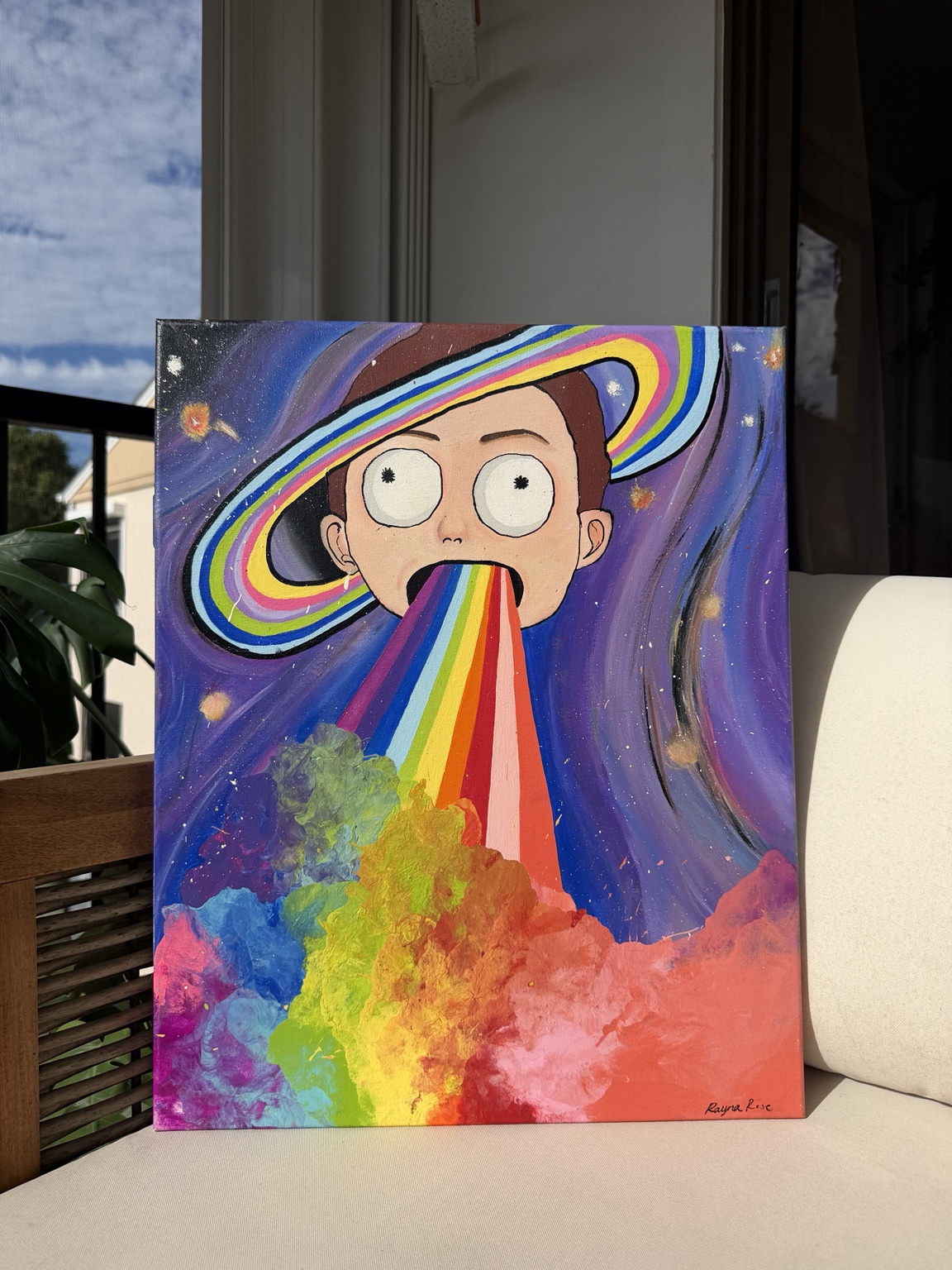 Morty! painted by Rayna