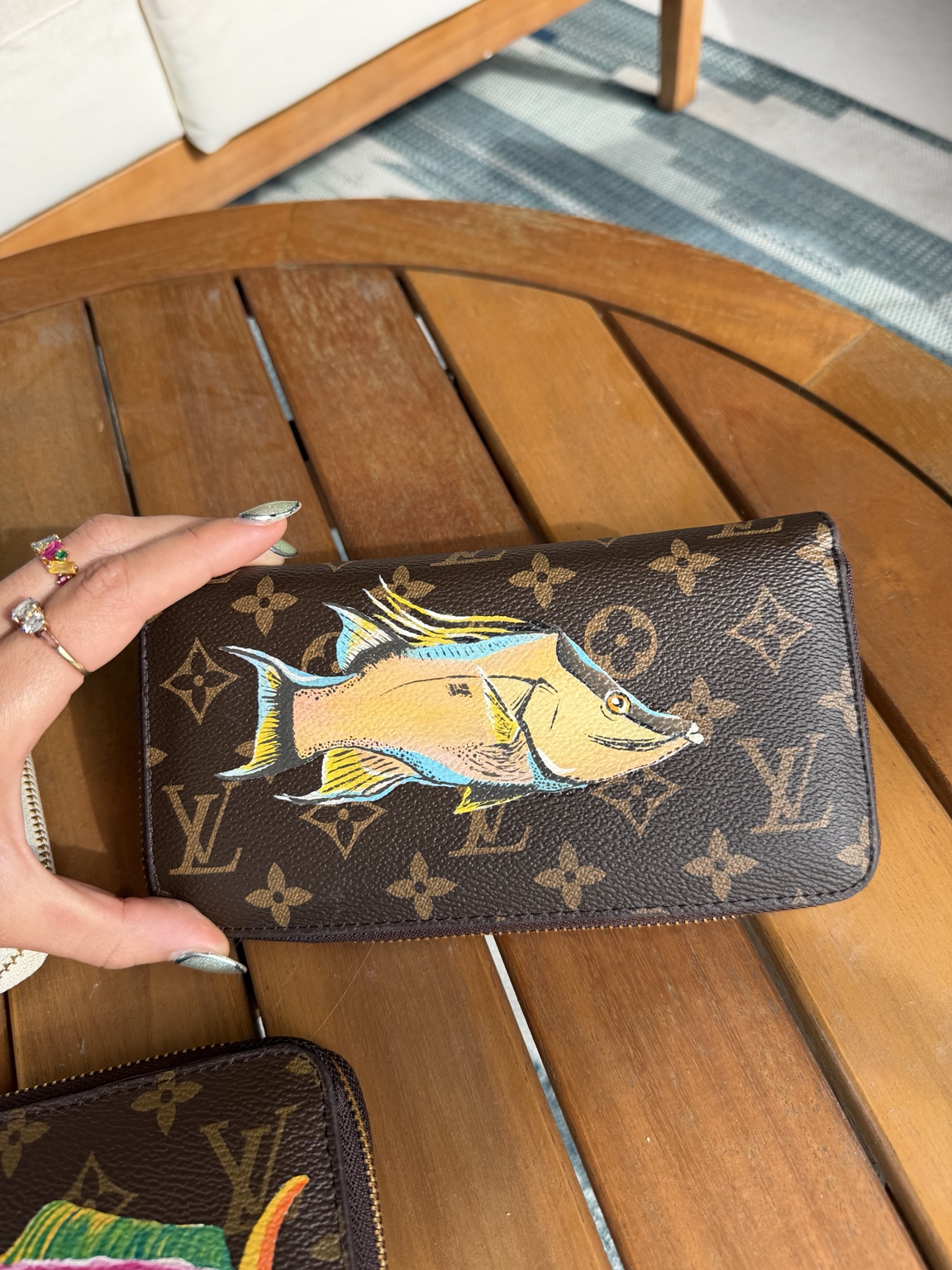 Hogfish inspired wallet! painted by Rayna