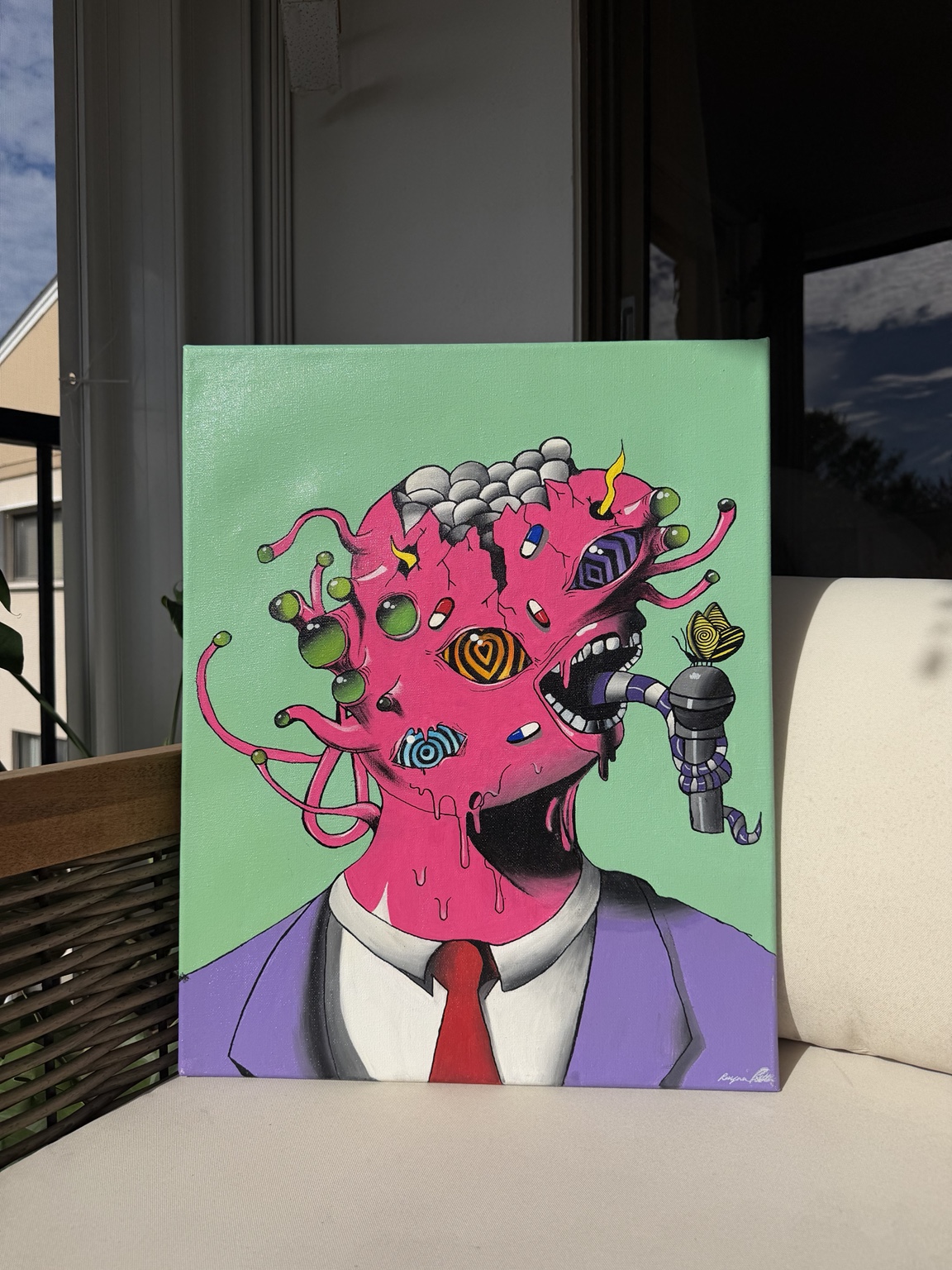 A little weird painted by Rayna